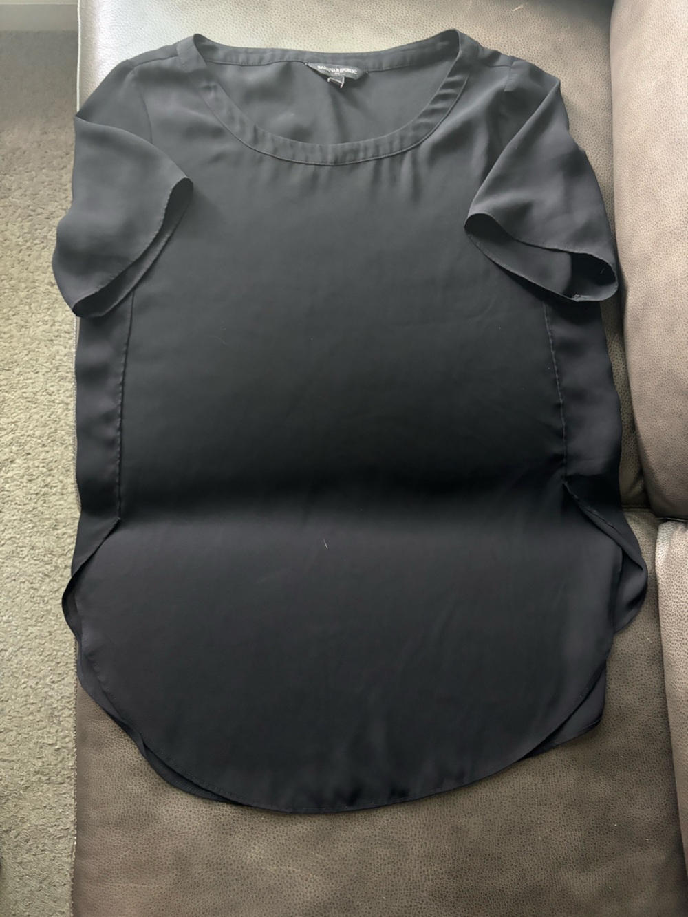 Banana Republic Black Satin Tank Top Women’s S